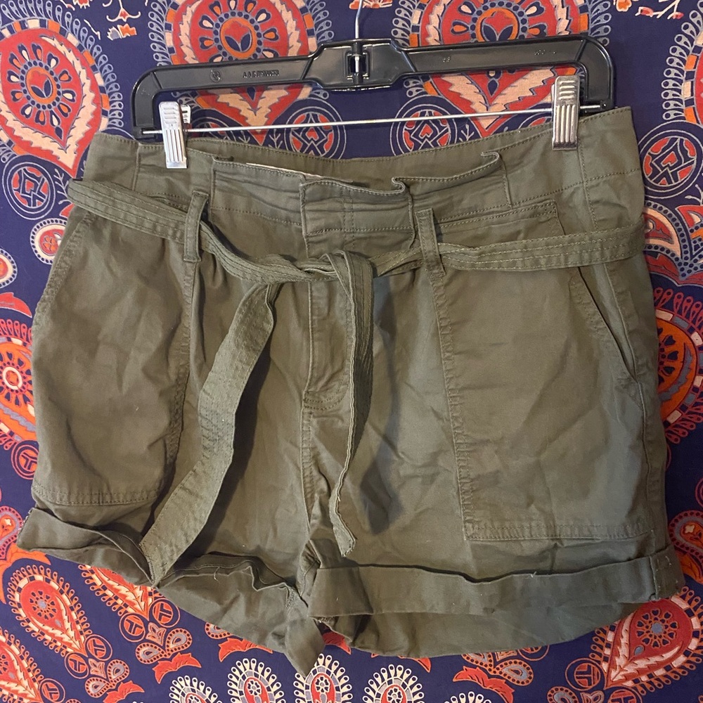 dark green cargo shorts